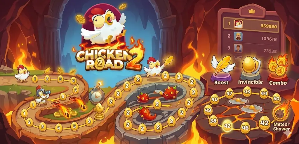 Chicken Road 2 játékfelület