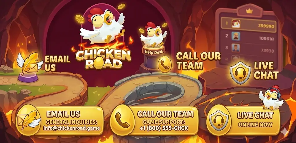 Kapcsolatfelvétel a ChickenRoad HU-val